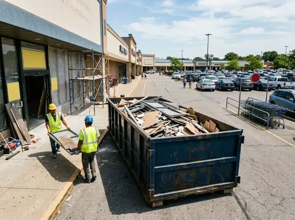 retail-store-renovation-debris-003 — frequently asked questions, Roll-off Dumpster Rentals in Shenandoah Farms, VA